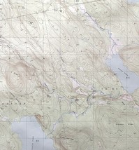 Map Rocky Pond Maine 1987 Topographic Geological Survey 1:24000 27 x 22&quot;... - $44.99