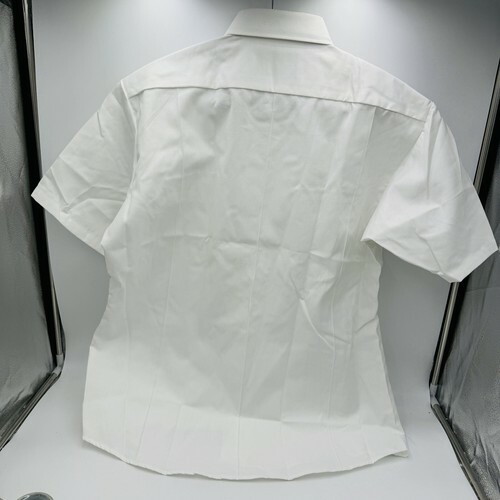 NEW Marlow White Shirt MEN'S TAPERED BODY SHORT SLEEVE, TYPE 1 RN#62573 Size 17 Item image 8
