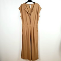 Wynne Layers - Luxe Crepe Jumpsuit - Camel - Medium - $14.86