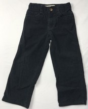 Cherokee Vintage Boys Pants Sz 4 Black Corduroy Loose Fit - $20.04