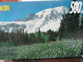 ROSEART ENCORE 500 PIECE PUZZLE RAINIER NATIONAL PARK RECYCLED PAPER NEW... - $4.90