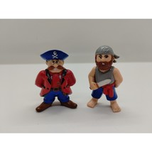 2 Vintage SOMA Pirates Mini Rubber Figure Toy 2” - $7.92