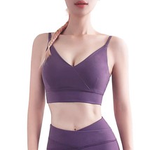Breathable sports bra women, Womens Bra, Workout bras for women - L, Purple - £24.72 GBP