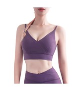 Breathable sports bra women, Womens Bra, Workout bras for women - L, Purple - £24.39 GBP