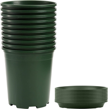 Fasmov 10PCS 1 Gallon Durable Nursery Pot Garden Flower Pots Nursery Pla... - $28.43