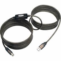 Tripp Lite USB 2.0 Hi-Speed A/B Active Repeater Cable (M/M) 36-ft. (U042... - £34.23 GBP