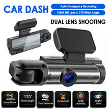 1080P Car Dvr Dash Cam Video Recorder G-Sensor Front And Inside Camera D... - £36.33 GBP