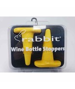 Rabbit Wine Bottle Stoppers, Set of 2, Yellow - $13.50 CAD