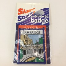 New Vintage Patch Badge Emblem Souvenir Travel Gold Silver Cambridge UK Bridge - £15.55 GBP