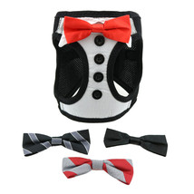 American River Tuxedo Dog Harness with 4 Interchangeable Bows Ties - XXS... - $292.70 MXN