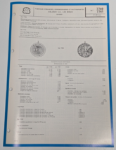 Valjoux 14&quot; Cal 7740 7741 Chronograph Technical Bulletin Parts Diagram List - $682.59 MXN