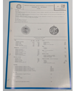 Valjoux 14&quot; Cal 7740 7741 Chronograph Technical Bulletin Parts Diagram List - $51.34 CAD