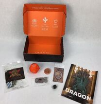 Dragon Slayer Loot Crate April 2014 Bundle Dog Tags Pin Screen Cleaner Dice - $14.84