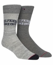 Tommy Hilfiger Men&#39;s 2-pk. Premium Blend Logo Socks Gray Heather Size  7-12 - $12.99