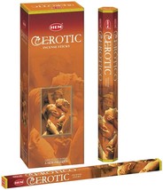 Hem Erotic Hexa Hand Rolled Natural  Incense Sticks 120 Sticks Mediation &amp; Yoga - £10.43 GBP