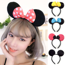 12 Pcs Minnie Mouse Ear Red /Pink Polka Dot Headband for Girls Costume P... - $11.98