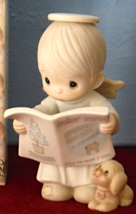 Christmas Angel Reading Good News Jesus The Savior Is Born  PM 520357  - $19.99