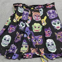 Halloween Ghost Masks Faces Apron Ruffle Trim Tie Closure - $12.25