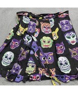 Halloween Ghost Masks Faces Apron Ruffle Trim Tie Closure - $225.49 MXN