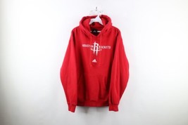 Adidas Mens Small Faded Spell Out Houston Rockets Basketball Hoodie Sweatshirt - £38.88 GBP