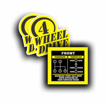 Transmission Shift Pattern Decal Sticker Fits Jeep Willys 4 speed Transfer Case - £10.96 GBP
