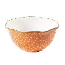 Pioneer Woman FLEA MARKET ~ 8.5&quot; Stoneware ~ Medium Mixing Bowl ~ Scalloped Edge - £30.04 GBP