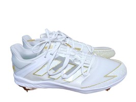 Adidas Adizero Afterburner 7 EG5631 Mens Size 14 White Gold Baseball Cleats - £55.26 GBP