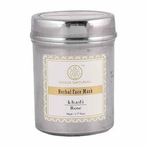 Khadi Natural Rose Face Mask 50 gm Ayurvedic Herbal Skin Dryness Face Bo... - £13.91 GBP