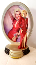 Marilyn Monroe Diamonds &amp; Pearls Divinely Marilyn  Statue Plate COA NEW MINT - £27.69 GBP