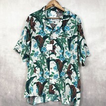 Tombolo Unisex Lurking Jaguar Shirt Size Large Tropical Hawaiian Limited Edition - $179.99