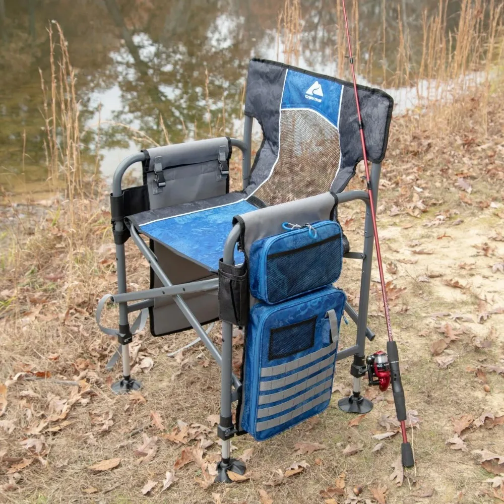 2023 New Camping Director Fishing Chair, Blue, Adult - £83.65 GBP