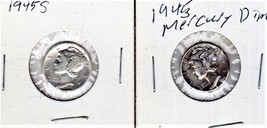 Mercury Dimes - 1945 &amp; 1945s - £8.63 GBP