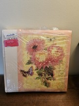 Tina Higgins Floral Butterfly Photo Album Scrap Book Chrysanthemum Organ... - $15.88