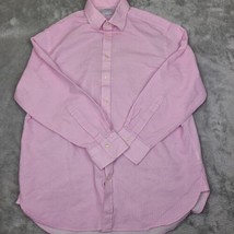 Charles Tyrwhitt Shirt Men’s 17/34 Button Up  Pink Cotton Classic Fit - £17.07 GBP