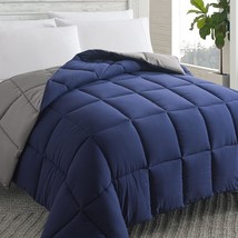 Cosybay Down Alternative Comforter (Blue/Grey, Twin) - All Season, 64X88 Inches - $42.99