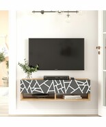 Future TV Unit Pine-Anthracite UV Print 40 inches Floating Entertainment... - $5,170.67 MXN