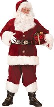 Fun World Men&#39;s Morris Costumes Santa Suit Super Deluxe, Multi, Standard - £311.68 GBP