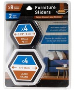 Furniture Sliders - 8 pieces-2 sizes(4 Small &amp; 4 Large) - $7.99