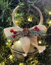 Jingle Bell Doorknob Door Knob Hangers Christmas Farmhouse Rustic Countr... - £7.50 GBP