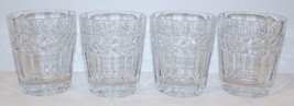 Exquisite Set Of 4 Mikasa Crystal Palma 4 3/8&quot; Double Old Fashioned Glasses #2 - £74.35 GBP