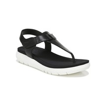 Naturalizer Lincoln Women Slingback Thong Sandals Size US 8M Black Leather - £33.33 GBP