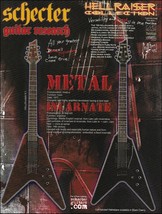 Schecter Guitar Research Hellraiser V-1 FR advertisement 2008 ad print - £3.43 GBP