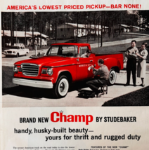 1960 Studebaker Champ Pickup Truck Advertisement Automobilia Vintage DWXX2 - $314.38 MXN