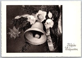 Vtg German Postcard  Frohliche Weihnachten ( Merry Christmas ) Bell Tree - £4.02 GBP