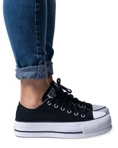 Converse Women Sneakers - 9.5 US EU 41 Black Casual Comfort Street Shoes New - $142.02 CAD