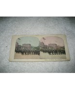 Antique Stereoview card Sailors on Parade San Francisco 1890s - €12,89 EUR