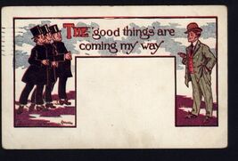 1907 "the GOOD THINGS ARE COMING MY WAY" mailed postcard CANTON ILL 1c s... - $4.90
