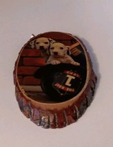 Small wood fire helmet and Dalmatian wall placque firefighter memorabila - $7.25