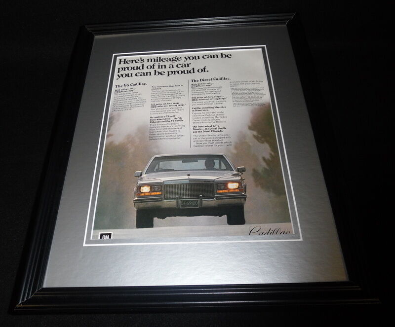 Primary image for 1981 Cadillac V6 11x14 Framed ORIGINAL Vintage Advertisement