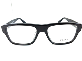 New PRADA VPR 1SF7 1AB-1O1 55mm Polished Black Men&#39;s Eyeglasses Frame  - £151.68 GBP
